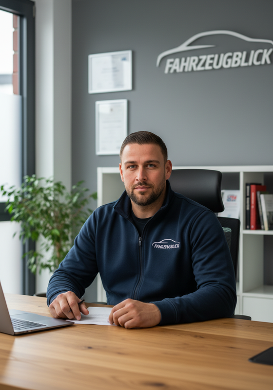 Kfz Gutachter Augsburg bei der Bewertung eines Fahrzeugschadens nach Unfall